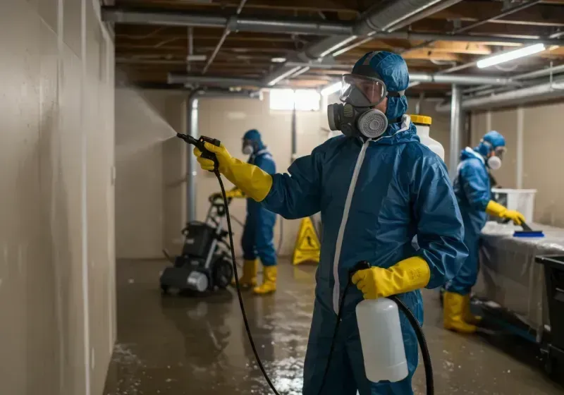 Basement Sanitization and Antimicrobial Treatment process in Clinton, TN